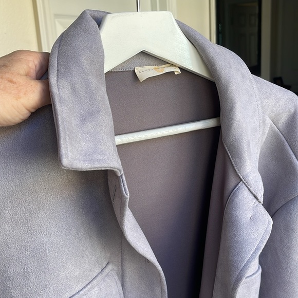 Crisanthem coat - grey soft like suede - Picture 4 of 5